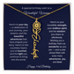 Happy 53rd Birthday - Personalized Birth Flower Name Necklace with Message Card