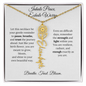 Inhale Peace, Exhale Worry | Breathe. Trust. Bloom | Birth Flower Name Necklace