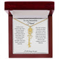 To My Beautiful Friend - I Will Always Love You - Birth Flower Name Necklace