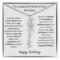 To A Special Friend On Her Birthday | Birth Flower Name Necklace