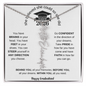 She Believed She Could So She Did | Have Faith | Birth Flower Name Necklace