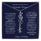 Happy 53rd Birthday - Personalized Birth Flower Name Necklace with Message Card