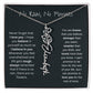 No Rain - No Flowers - Never Forget That I Love You | Birth Flower Name Necklace *