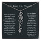 Never Forget That I Love You - Flower Name Necklace