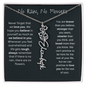 No Rain No Flowers - We Love You - Birth Flower Name Necklace