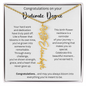 Congratulations On Your Doctorate Degree - You've Earned It - Flower Name Necklace
