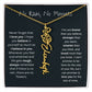 Never Forget That I Love You - Flower Name Necklace