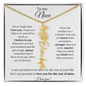 To My Niece | You're Loved More Than You Know | Flower Name Necklace