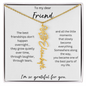 To My Dear Friend | The Best Part Of MY Life | Birth Flower Name Necklace
