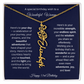Happy 53rd Birthday - Personalized Birth Flower Name Necklace with Message Card