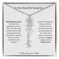 To My Beautiful Daughter | With All My Love | Flower Name Necklace
