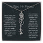 No Rain - No Flowers - Never Forget That I Love You | Birth Flower Name Necklace *