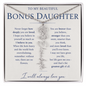 To My Bonus Daughter | I Will Always Love You | Personalized Birth Flower Name Necklace