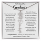 To A Beautiful Graduate - You've Earned It - Flower Name Necklace