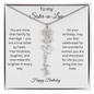 To My Sister In Law | Happy Birthday | Birth Flower Name Necklace