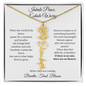 Inhale Peace, Exhale Worry | Better Days Are Coming | Birth Flower Name Necklace