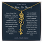 Personalized Birth Flower Name Necklace For Niece From Uncle