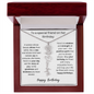 To A Special Friend On Her Birthday | Birth Flower Name Necklace