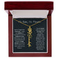 Never Forget That I Love You - Flower Name Necklace