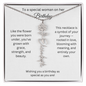 To A Special Woman On Her Birthday | Birth Flower Name Necklace