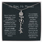Never Forget That I Love You - Flower Name Necklace