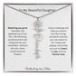 To My Beautiful Daughter | With All My Love | Flower Name Necklace