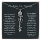 No Rain - No Flowers - Never Forget That I Love You | Birth Flower Name Necklace *