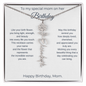 To My Special Mom On Her Birthday | You're Appreciated | Birth Flower Name Necklace