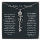 Never Forget That I Love You | Flower Name Necklace
