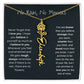 Never Forget That I Love You - Flower Name Necklace