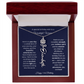 Happy 53rd Birthday - Personalized Birth Flower Name Necklace with Message Card