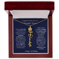 Happy 53rd Birthday - Personalized Birth Flower Name Necklace with Message Card