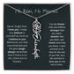 Never Forget That I Love You | Flower Name Necklace