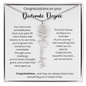 Congratulations On Your Doctorate Degree - You've Earned It - Flower Name Necklace