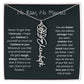 No Rain - No Flowers - Never Forget That I Love You | Birth Flower Name Necklace