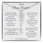 To My Bonus Daughter | We Are Family | Flower Name Necklace
