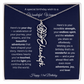 Happy 53rd Birthday - Personalized Birth Flower Name Necklace with Message Card