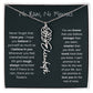 No Rain - No Flowers - Never Forget That I Love You | Birth Flower Name Necklace *