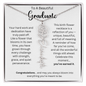 To A Beautiful Graduate - Congratulations - Flower Name Necklace