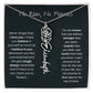 Never Forget That I Love You - Flower Name Necklace