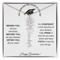 Happy Graduation | She Believed She Could So She Did | Birth Flower Name Necklace
