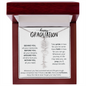 Happy Graduation | Take Pride | Birth Flower Name Necklace