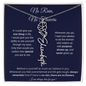 [LIMITED TIME ONLY] No Rain No Flowers | Believe In Yourself | Flower Name Necklace