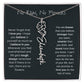 Never Forget That I Love You - Flower Name Necklace