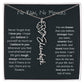 No Rain - No Flowers - Never Forget That I Love You | Birth Flower Name Necklace *