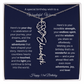 Happy 53rd Birthday - Personalized Birth Flower Name Necklace with Message Card