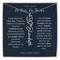 Personalized Birth Flower Name Necklace For Niece From Uncle