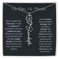Never Forget That I Love You | Flower Name Necklace
