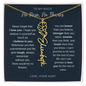 Personalized Birth Flower Name Necklace For Niece From Aunt