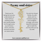 To My Soul Sister - Flower Name Necklace
